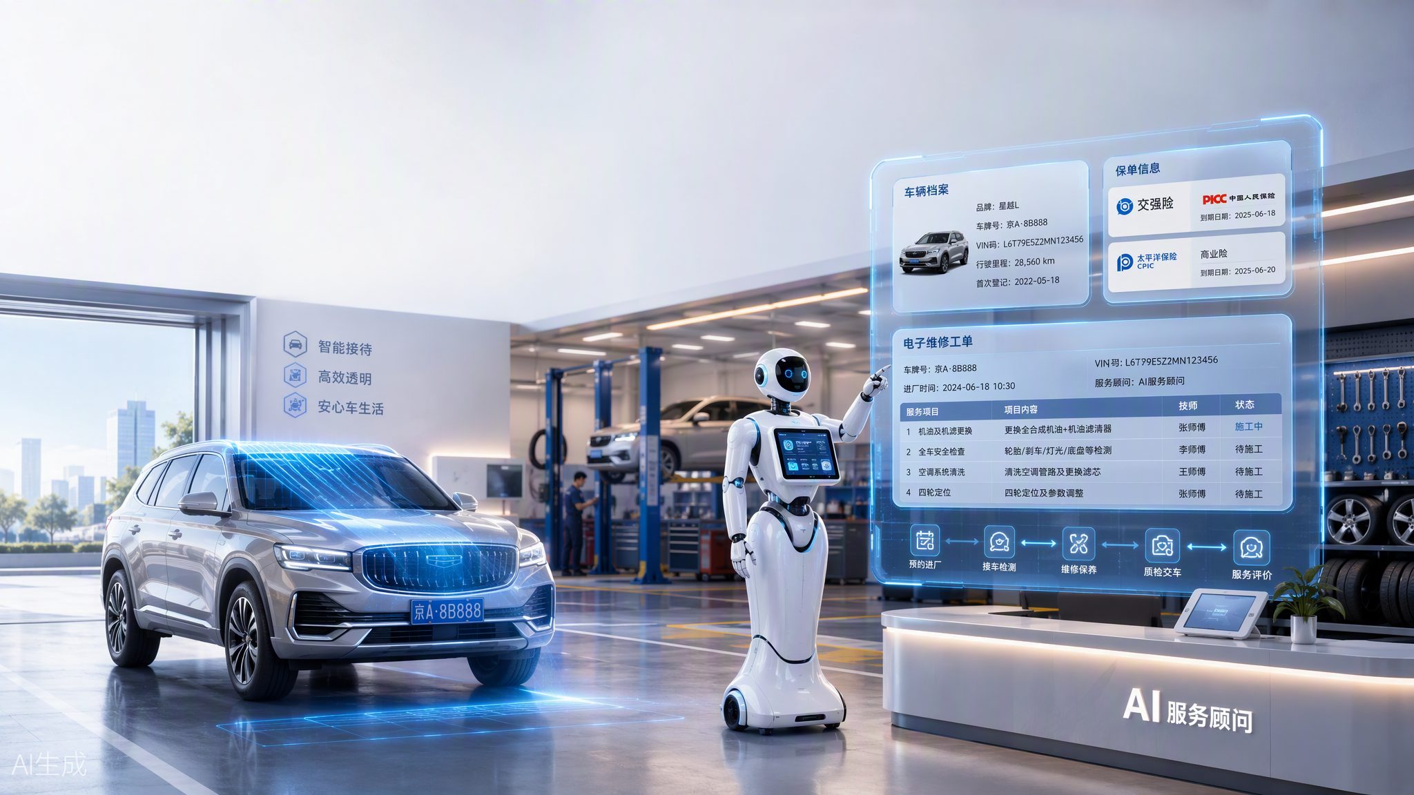 F6 AI 保险接车功能详解：车开进店，续保商机自动弹出来